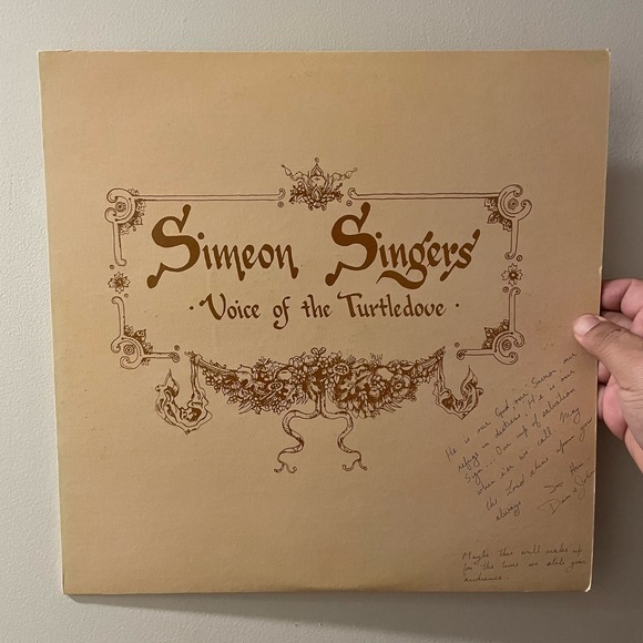 Simeon Singers - Voice Of The Turtledove LP christian folk